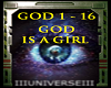 U× GOD IS A GIRL