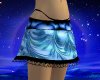 Aqua Satin Hearts Skirt
