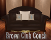 Brown Club Couch