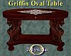 Antq Oval Griffin Table