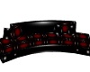 Black/Red Pvc Club Couch