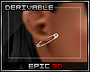 [3D]*Dev*Pin Earring R|F