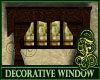 Decorative Window Brown