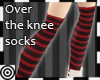 *m Tall Knee Socks Red 