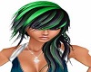 Green Black Hair