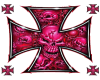 (BL) PINK IRON CROSS