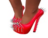 Spiked Heels Red