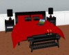 Red/Black Bed w/Poses