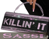 Killin It Pink/Blk Purse