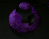 [L]Purple/Blk Round Sofa