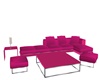 Pink Corner Couch Set