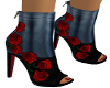 Special Roses Black Boot