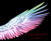 rainbow angel wings
