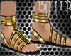 Pharaoh Queen Shoes Gold