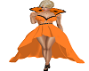 Halloween Orange Gown