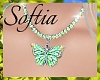 Green Butterfly Necklace