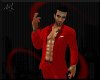 Red Player Open Suit Top