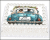 Just Married Sheet Cake