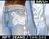 (L) Graffiti Jeans
