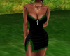 Black Green Cross Dress