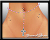 Pink Cross Belly Chain