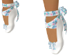 Child Rose Bow Shoes Blu