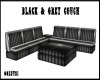 BLACK & GREY COUCH