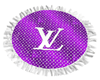 modern purp LV rug