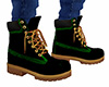 Black / Green Boots (M)