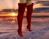 RED LONG BOOTS