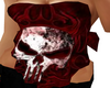 Red Goth Skull