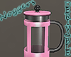 French Press Empty Pink