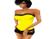 yellow corset