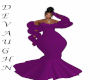 Kalli Purple Fur Boa