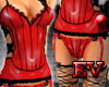 EV PVC Red Punk Outfit