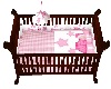pink/brown girl crib