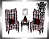CTG CHAT CHAIRS RED/BLK