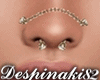Ds Gold Nose Chain Pierc