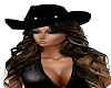 black cowgirl hat