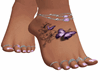 Lilac Butterfly Feet