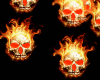 Flaming skull machine