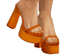 ! Pumpkin Orange Heels