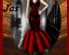 Goth Red Gown 1