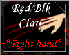 Red/Blk Retractable Claw