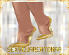 SC SHOES PUMPS  GOLD