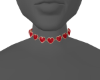 Choker Heart Red