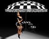 {D7} Checker umbrella