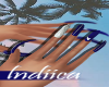 │Royal Blue Nails