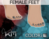 +KM+ Feet Silver Nails F