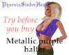 Metallic purple halter
